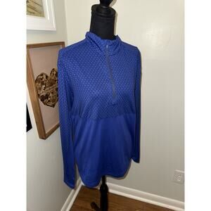 RLX Ralph Lauren Golf Blue Print Quarter Zip Pullover Jacket Men’s Sm NWT $138